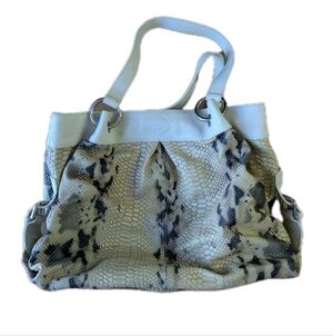 Barr & Barr New York Snakeskin Large Slouchy Purse